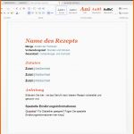 Bestbewertet Rezept Als Vorlage Zum Runterladen – Wordvorlage