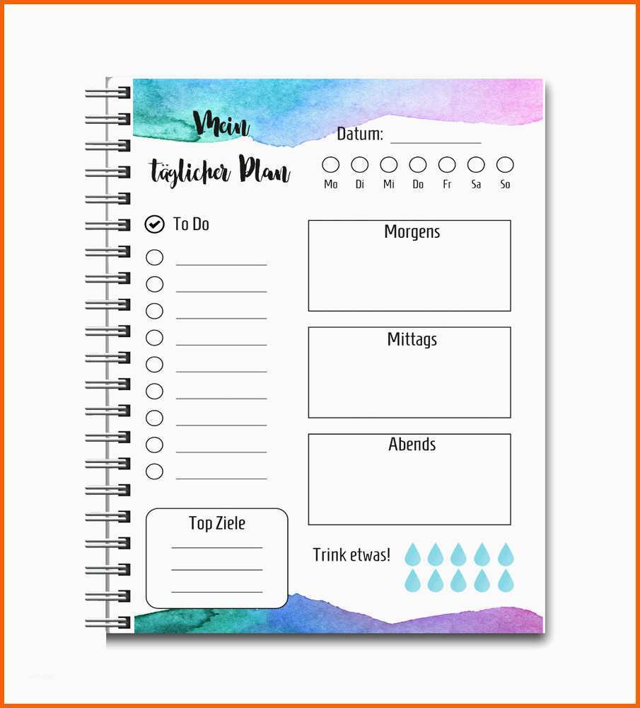 Bestbewertet to Do Liste Ringbuch 50 Blatt to Do Liste Vorlage Din A5