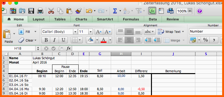 Bestbewertet Vorteile Und Nachteile Von Excel Zeiterfassung
