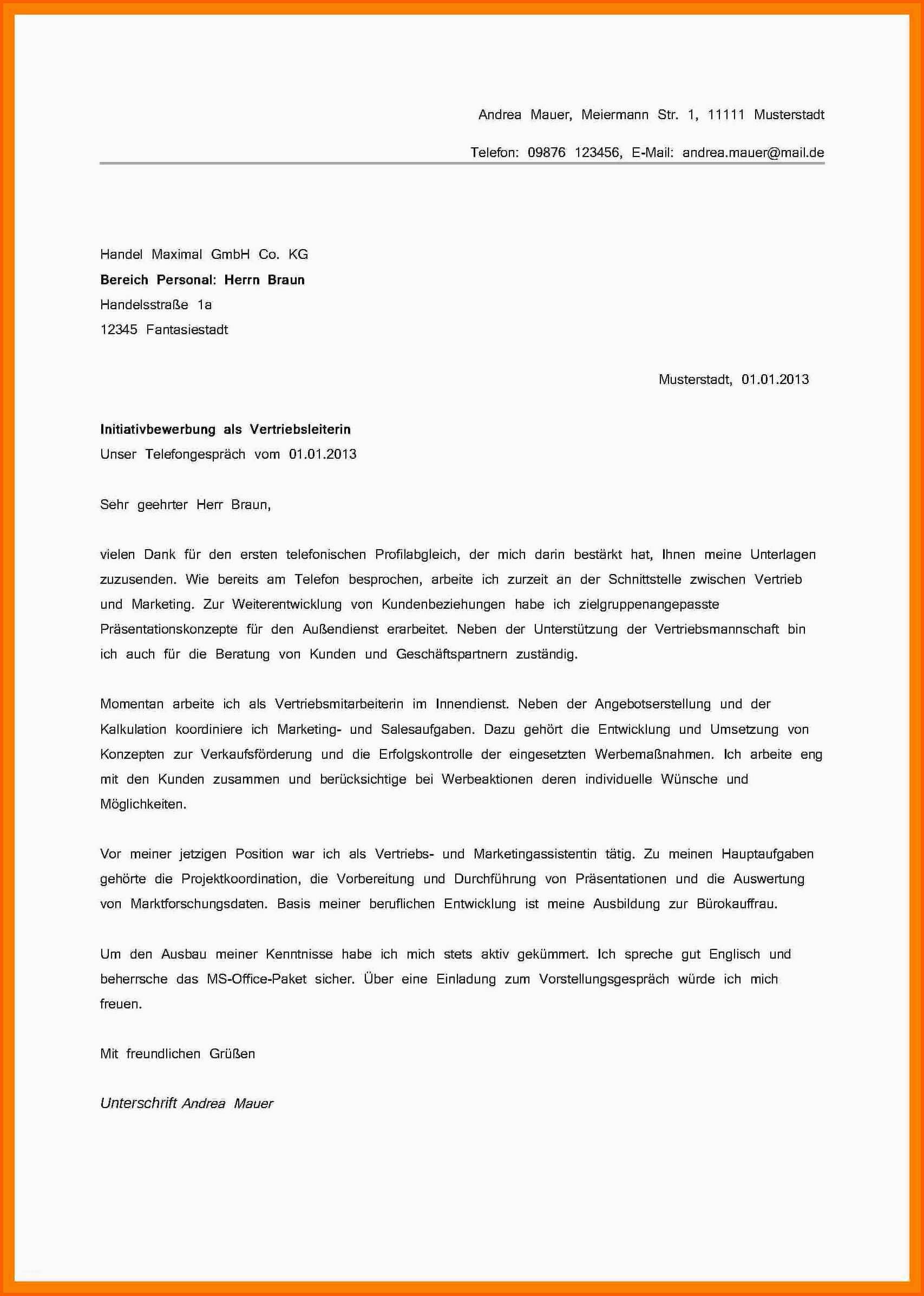 Beste 14 Musterbrief Vorlage