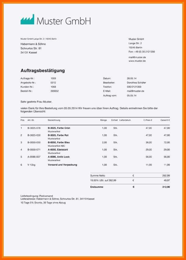 Beste 17 Geschäftsbrief Schreiben Vorlage