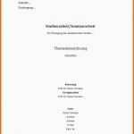 Beste 21 Deckblatt Vorlage Word Hausarbeit