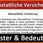 Beste 7 Vorlage Eidesstattliche Versicherung