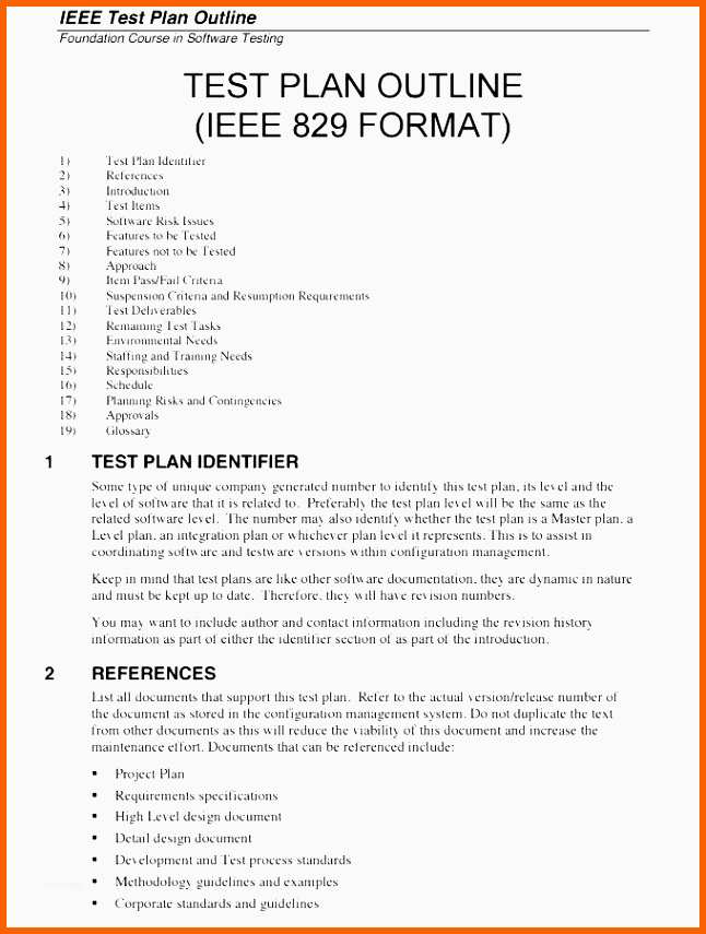 Beste 8 Testplan Vorlage Ieee Vorlagen123 Vorlagen123