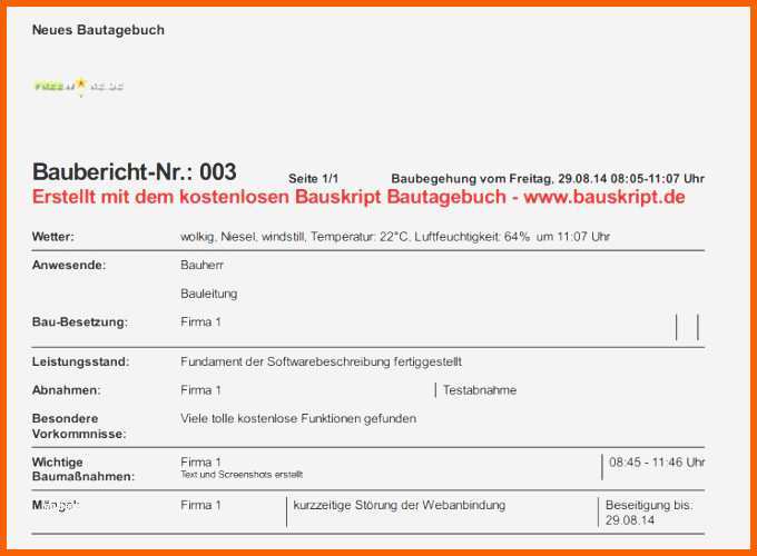 Beste Bautagebuch Vorlage Genial Bau Tagesbericht Vorlage Word