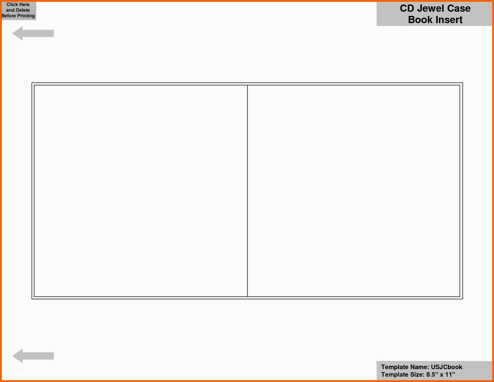 Beste Blank Cd Insert Template Templates Resume Examples