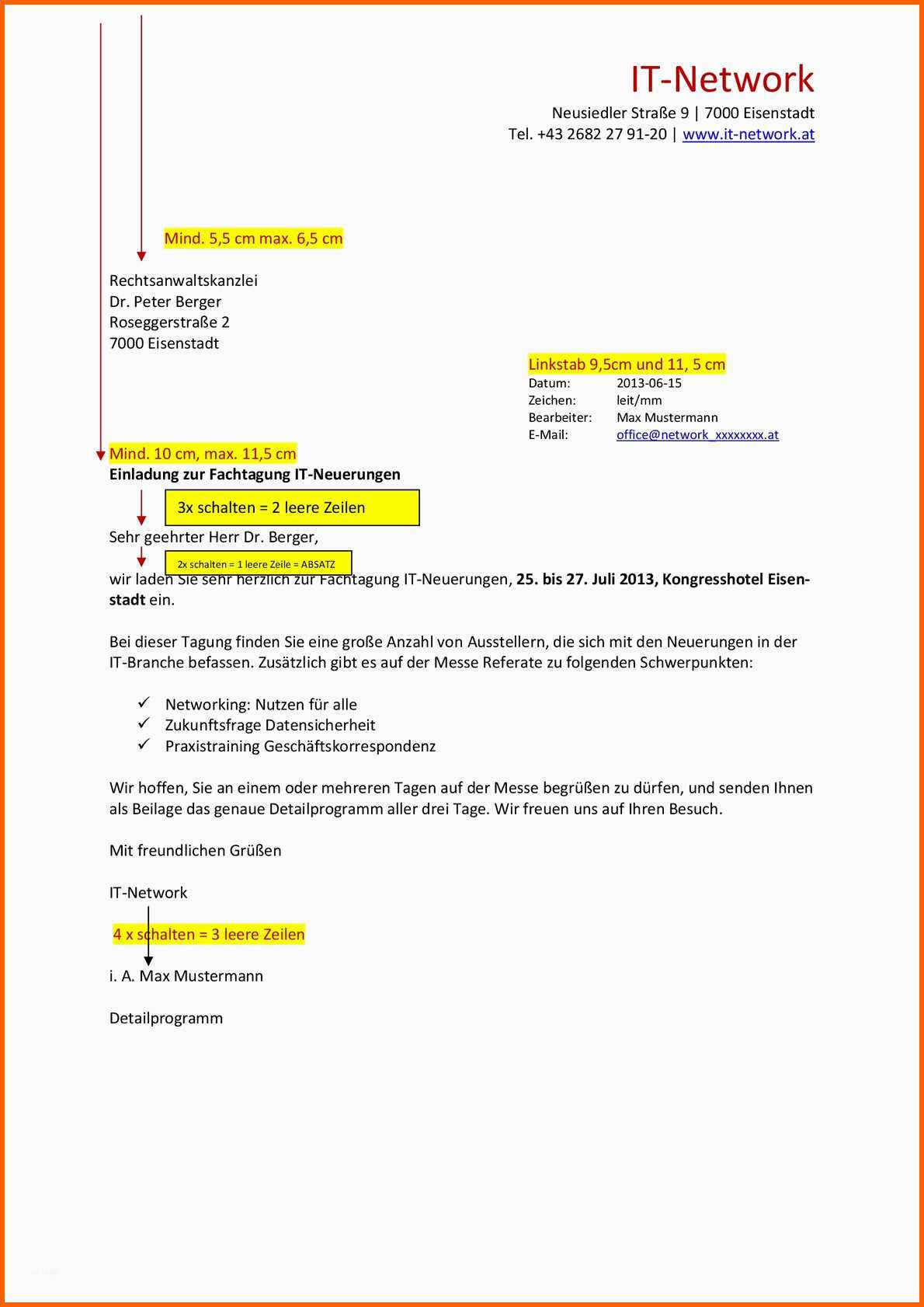 Beste Calaméo Musterbrief Mit Önormen Hinweisen