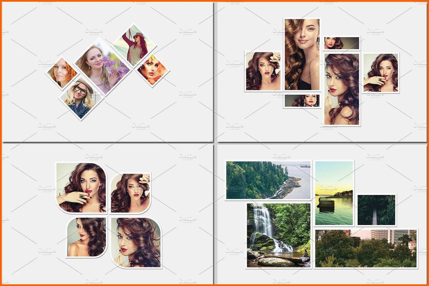 Beste Elegant Number Collage Template Psd
