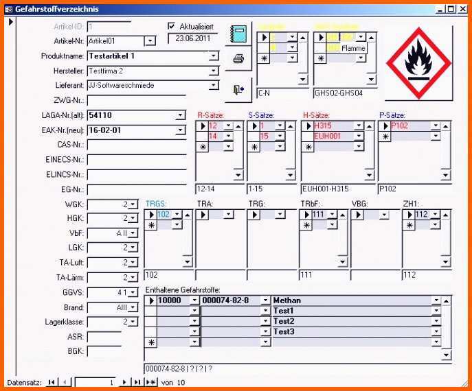 Beste Gefahrstoffkataster Vorlage Excel Elegant Neues