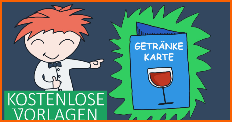 Beste Getränkekarte Vorlage Kostenlos