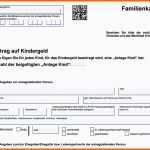 Beste Kindergeldantrag Vorlage Pdf formular Download
