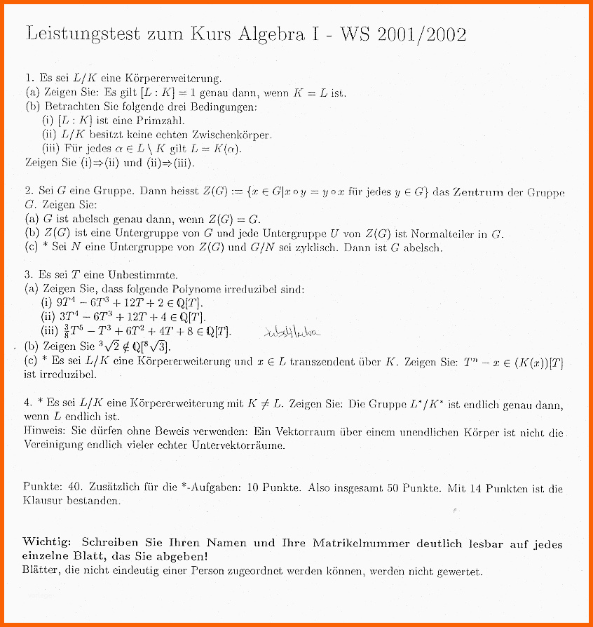 Beste Klausurensammlung – Fsr Mathematik