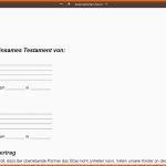 Beste Muster Berliner Testament Berliner Testament
