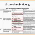 Beste Prozessbeschreibung Vorlage Word Genial Charmant