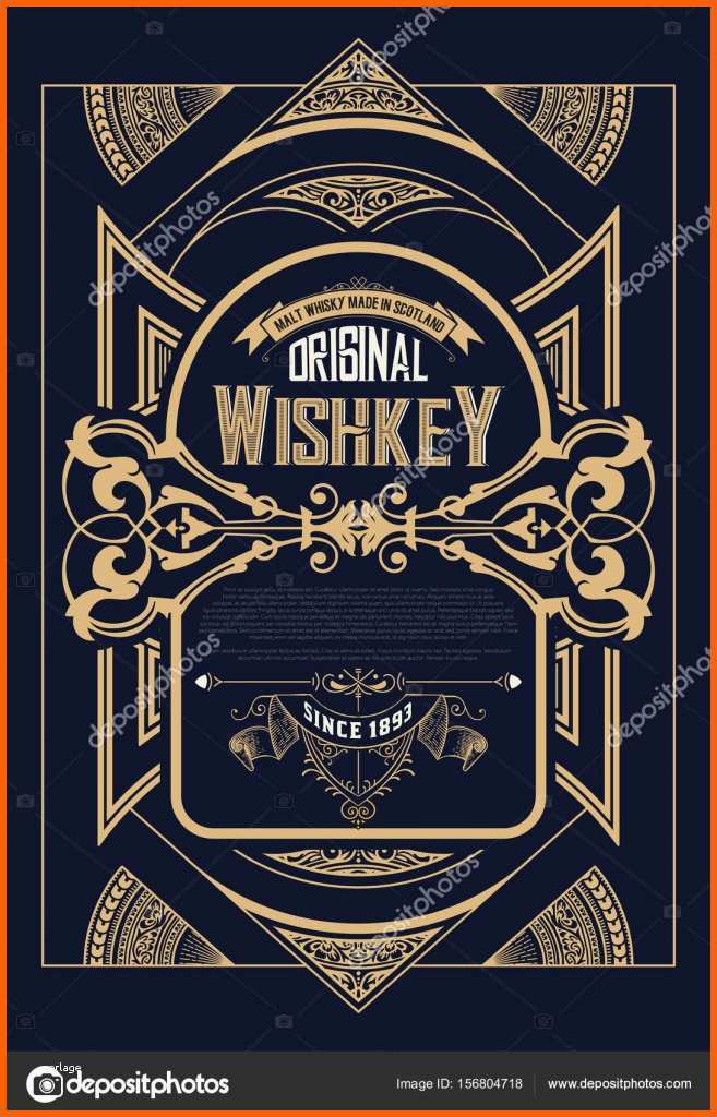Beste Retro Whisky Etikett Vektor — Stockvektor © Roverto007