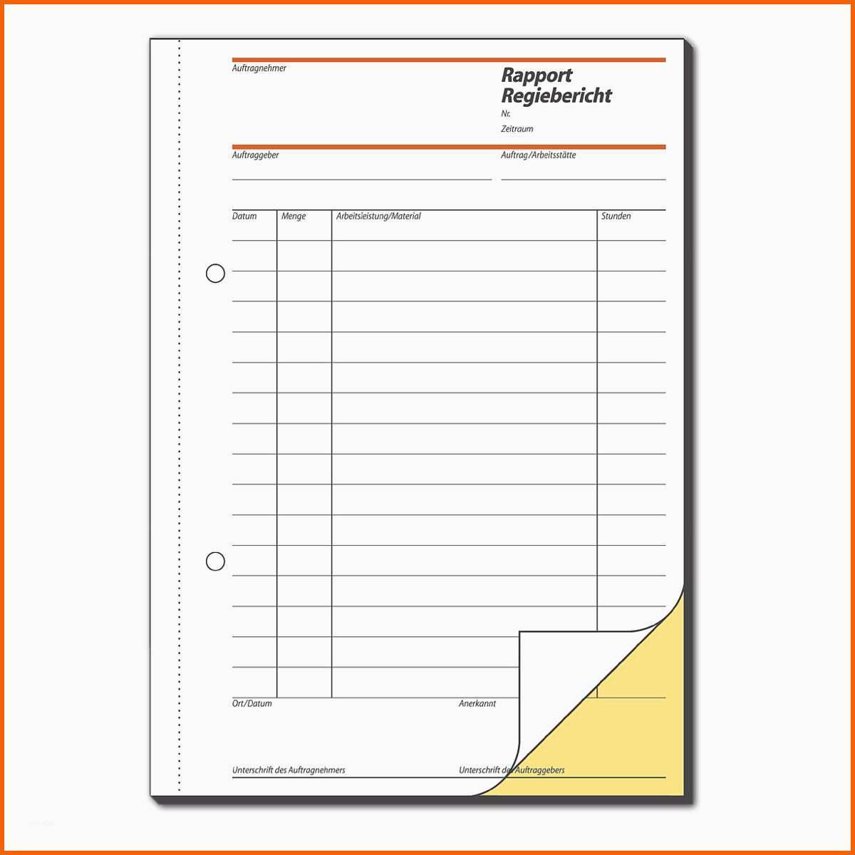 Beste Sigel formularbuch Rapport Regiebericht Sd027 Bei Otto