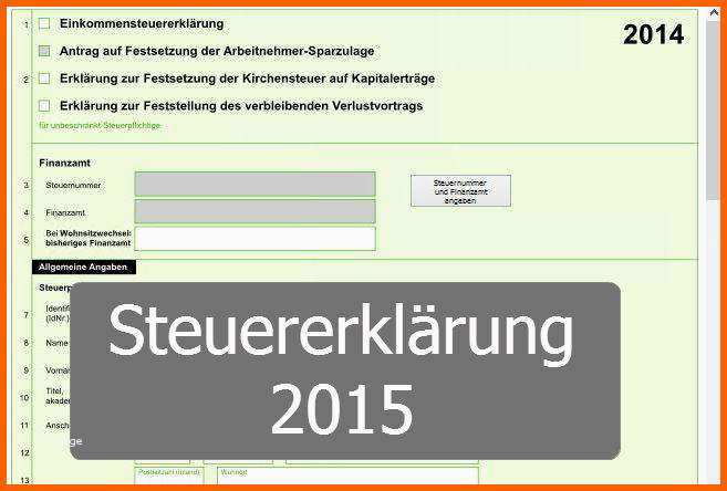 Beste Steuererklärung 2015 Alle Neuerungen Und Fristen