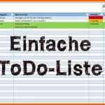 Beste to Do Liste Excel Vorlage Kostenlos Einfache todo Liste