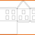 Beste Vorlage Haus Basteln Schnittmuster