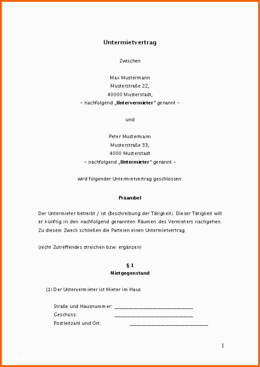 Beste Vorlage Kündigung Wohnung Mieter Kundigung Mietvertrag