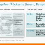 Einzahl 11 Bewerbungsflyer Vorlage Word