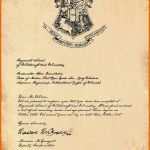 Einzahl 14 Hogwarts Brief Vorlage Word