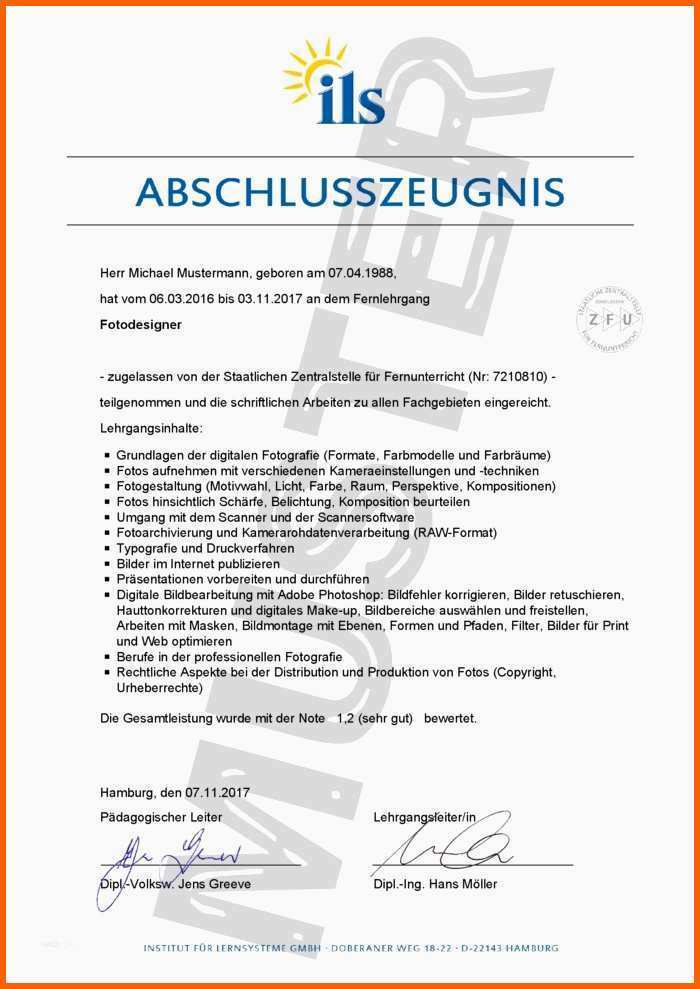 Einzahl 14 Zeugnis Vorlage