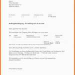 Einzahl 16 Vorlage Auftragserteilung