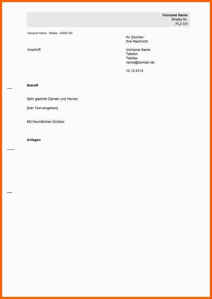 Einzahl 7 Offizieller Brief Vorlage
