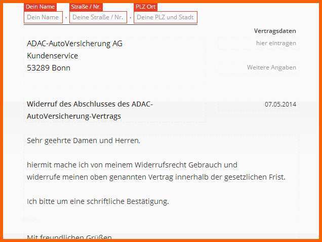 Einzahl Adac Widerruf Vorlage Download Chip