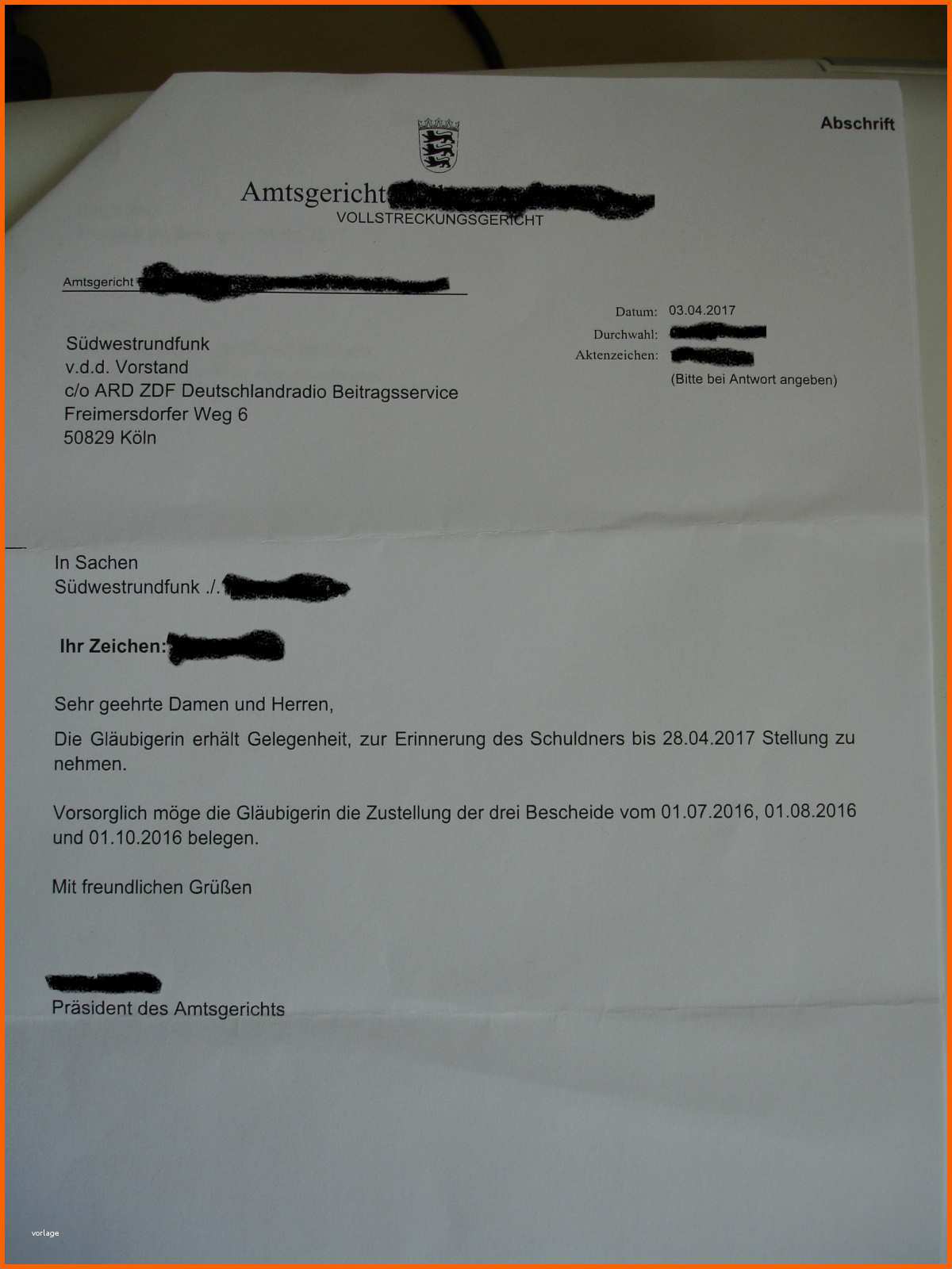 Einzahl Antwort Auf Erinnerung §766 Zpo Vom Amtsgericht