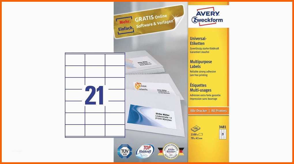 Einzahl Avery Zweckform 3481 Vorlage Ausgezeichnet Produkt 1 Einzahl Avery Zweckform 3481 Vorlage Ausgezeichnet Produkt