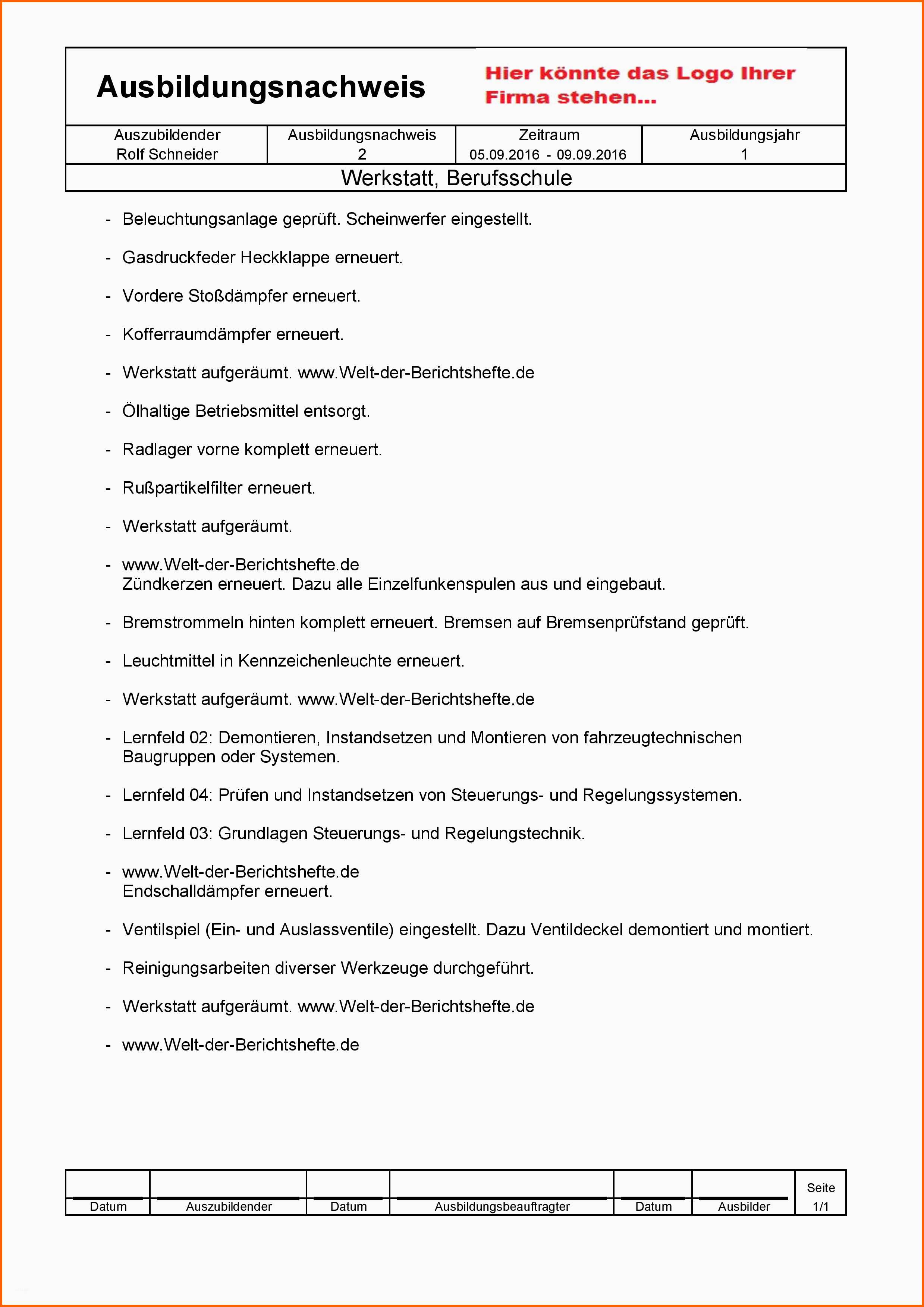Einzahl Beispieldruck