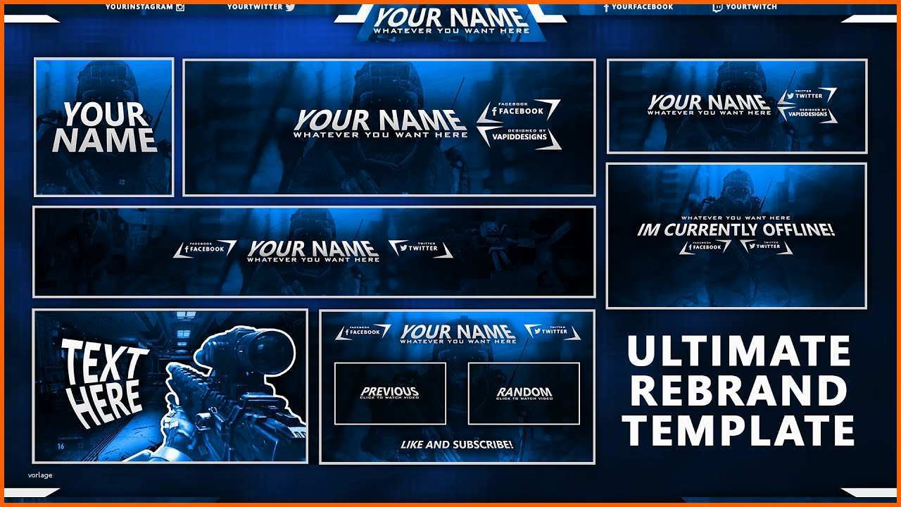 Einzahl Free Gfx Free social Media Pack Twitch Youtube