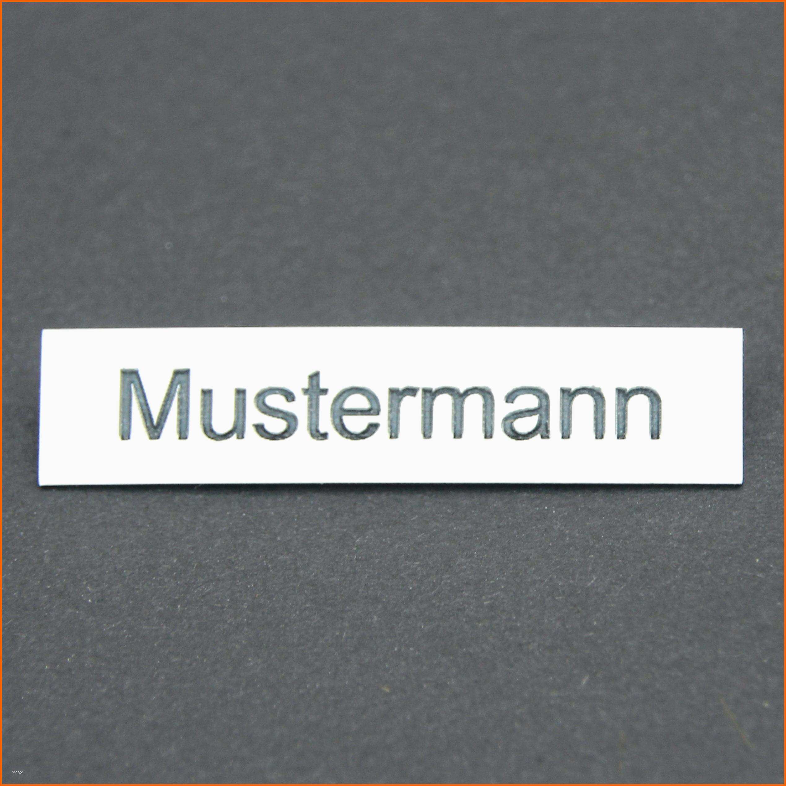 Einzahl Klingelschild Briefkastenschild Gravur Koln Vorlage