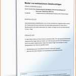 Einzahl Kündigung Minijob Vorlage