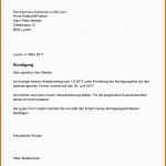 Einzahl Kündigungsschreiben Muster