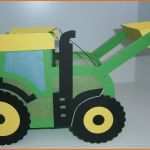 Einzahl Laterne Traktor John Mit Schaufel Laterne