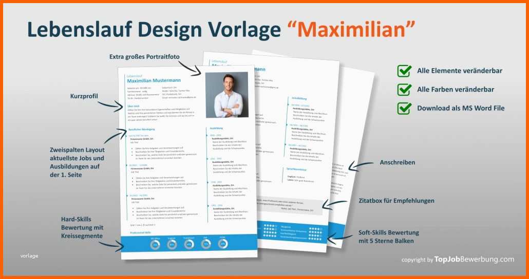 Einzahl Lebenslauf Design Vorlage Professionelle Bewerbung 2017