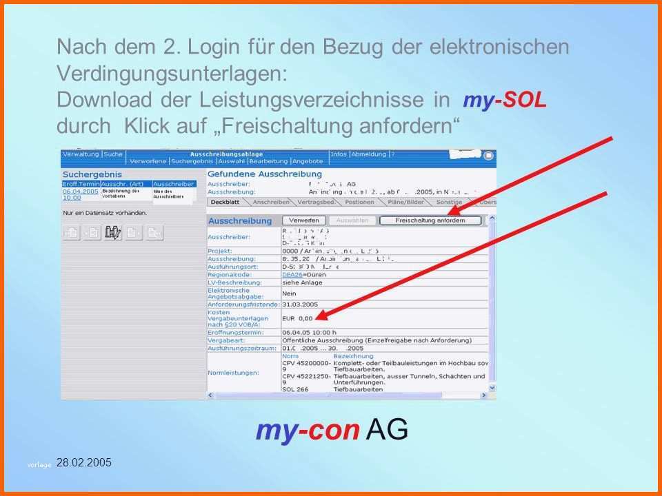 Einzahl Leistungsverzeichnis Vorlage