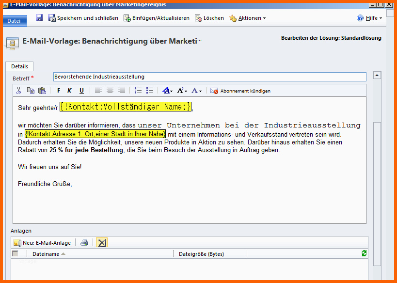 Einzahl Microsoft Dynamics Crm 2011