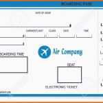 Einzahl Neues Flugticket Vorlage Geschenk
