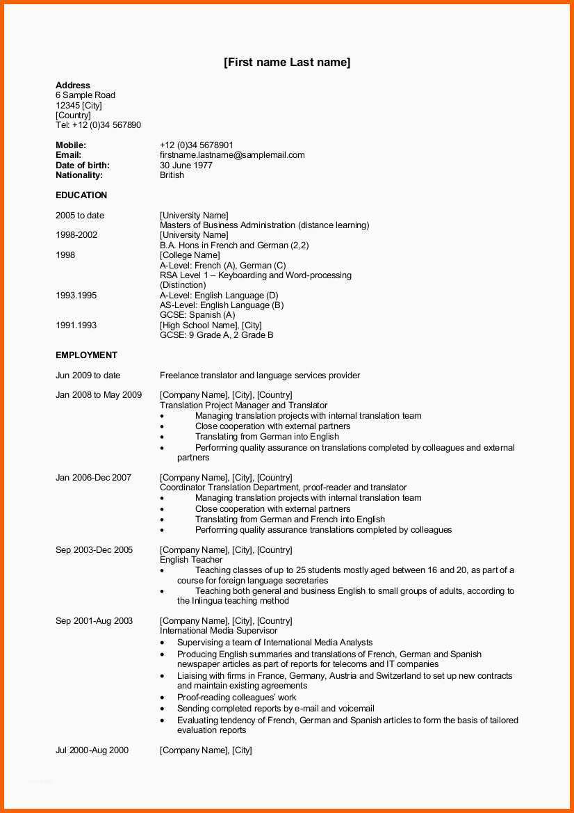 Einzahl "resume" "curriculum Vitae" Oder Stinknormaler Lebenslauf