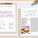 Einzahl Rezept Vorlage Editierbare Kochbuch Doc Vorlage Druckbare