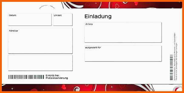 Einzahl Schon Einladung Flugticket Vorlage Oder Einladung 30