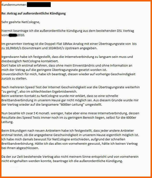 Einzahl Telekom Kündigung Vorlage