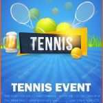 Einzahl Tennis event Flyer Oder Poster Vorlage Vektor Design