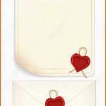 Einzahl Valentinstag Liebesbrief Vorlage Mit Heart Shaped Seal