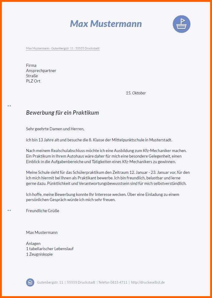 Einzahl Vorlage Für Bewerbung Praktikum Einfach Lebenslauf Vorlage