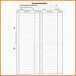 Einzigartig 12 Anwesenheitsliste Vorlage